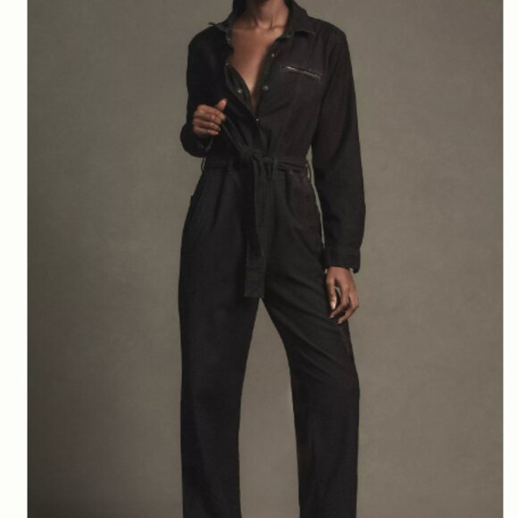 The Lonnie Cuffed Crop Jumpsuit by Pilcro - Size Large - Picture 1 of 15
